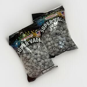 (Lot Of 2) The Beadery 4-Ounce Bag of Skull Beads, Glow in Dark 10mm